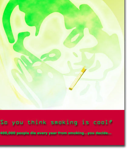 poster: you think smoking is cool?